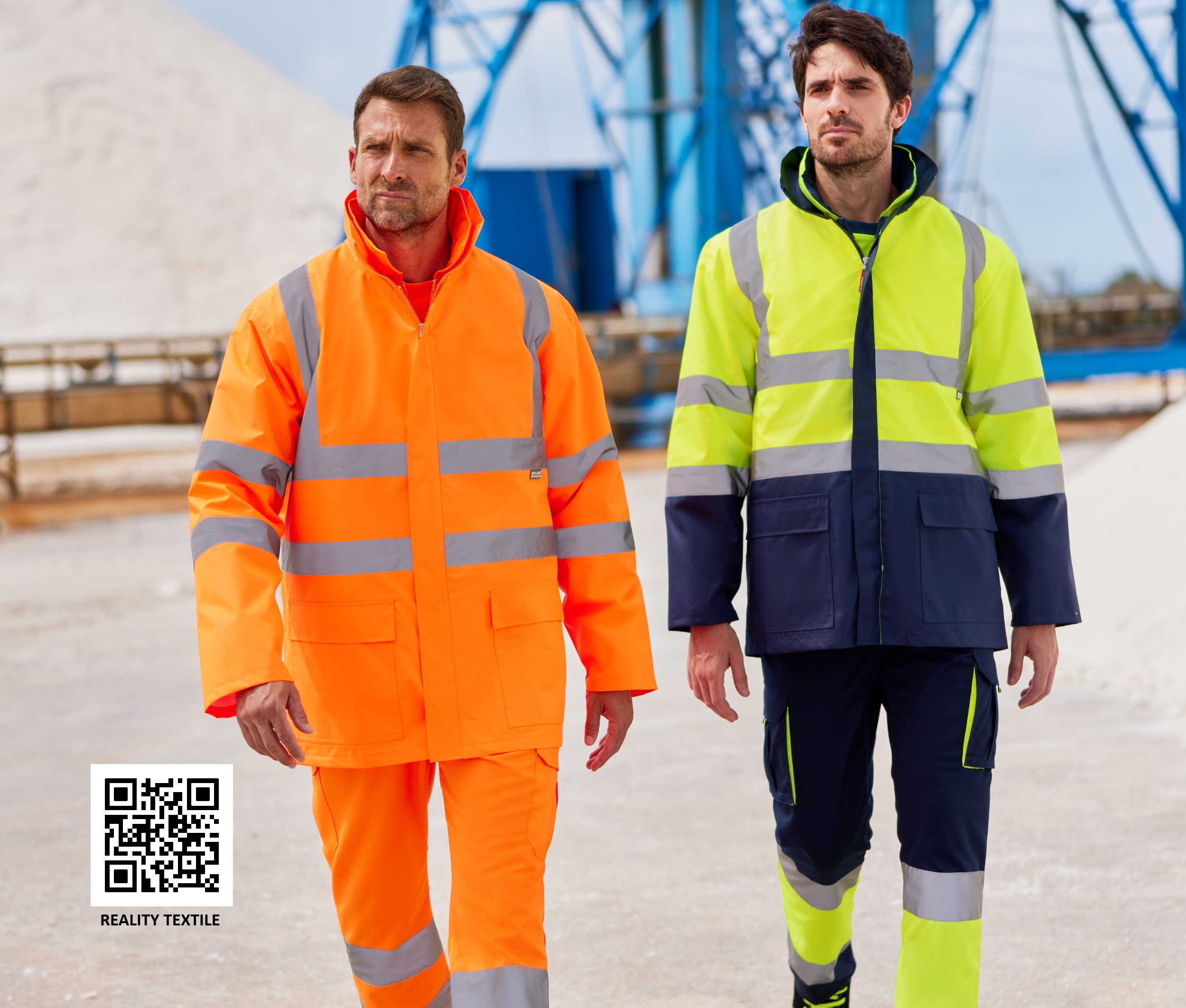 PARKA 4 EN 1 BICOLORE HAUTE VISIBILITÉ
