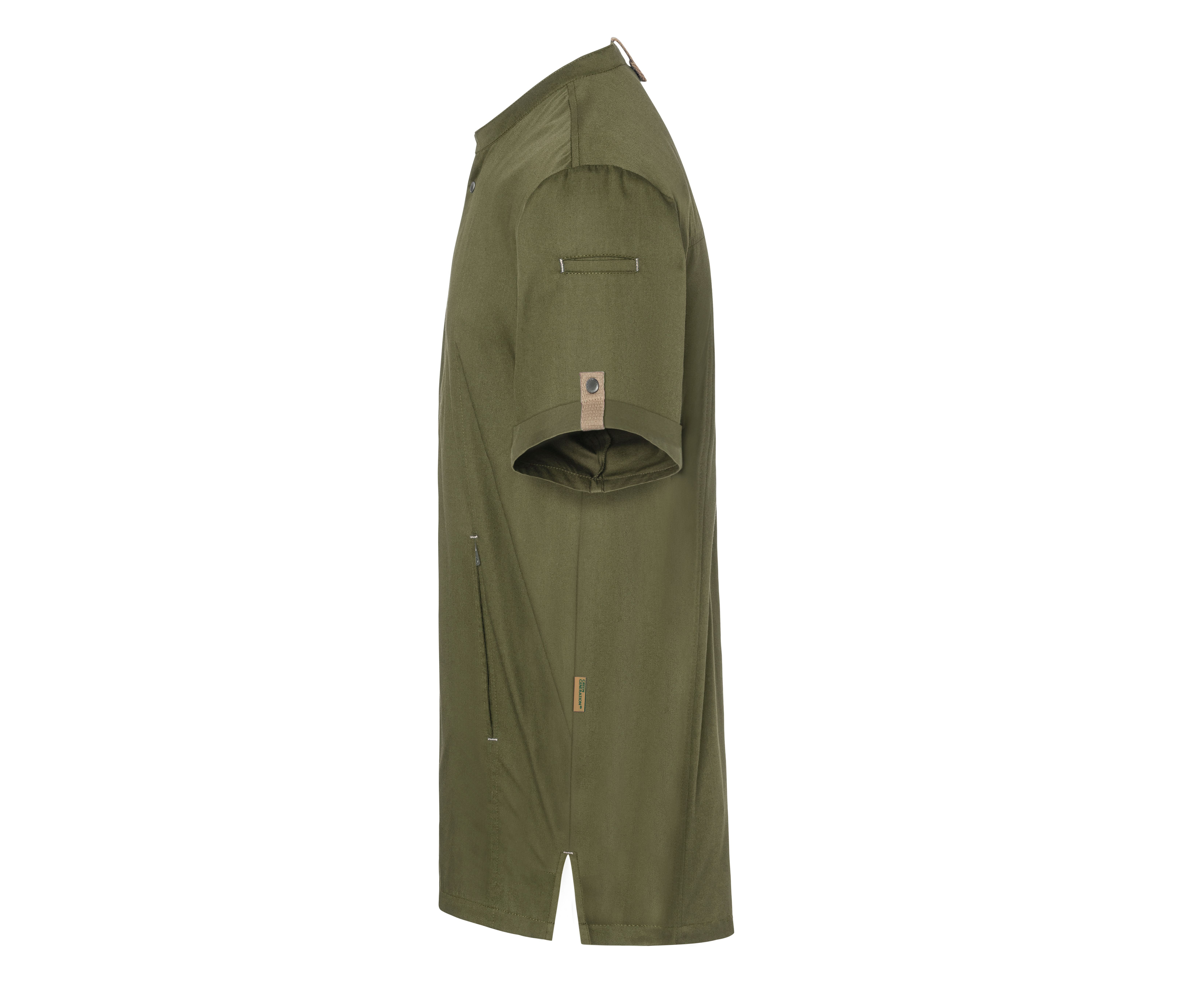 SHORT SLEEVE CHEF JACKET GREEN-GENERATION