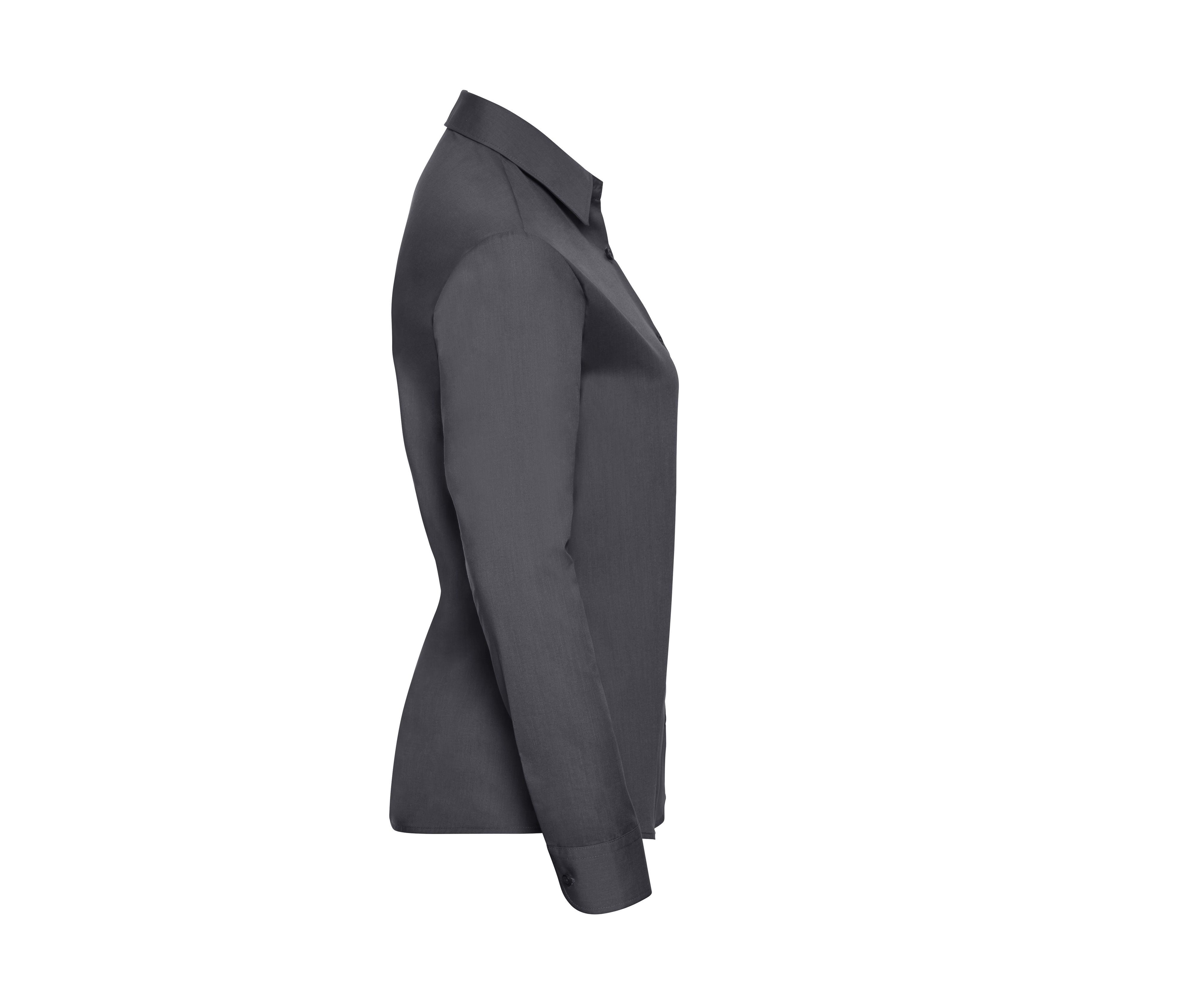 LADIES' LONG SLEEVE CLASSIC POLYCOTTON POPLIN SHIRT